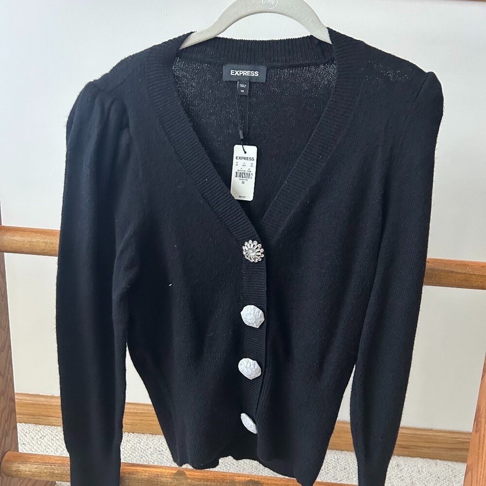 Black Express Cardigan